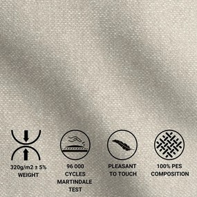 Pat matrimonial bej tapițat cu spațiu de depozitare cu somieră 160x200 cm Lounge L – Maison de Rêve