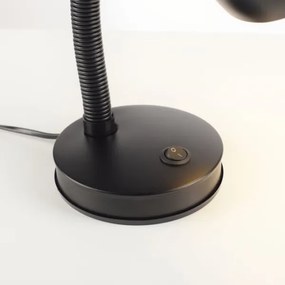 JUST LIGHT. 11080-18 - Lampă de birou flexibilă FLEXI 1xE27/25W/230V, neagră