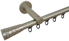 Galerie SIMPLA PRINDERE PERETE TEAVA PROFIL 19 MM -SEVILLA- CROM MAT (Alege marime: 320 cm)