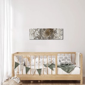 Tablou artei ornamentale (cu ceas) (90x30 cm)
