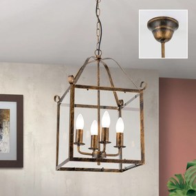 Lustra / Pendul design rustic Frano Latern HL 6-1533/4 Antik/gold OR