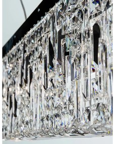 Lustra suspendata cristal Asfour design modern de lux Ring 130cm chrome plated