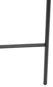 Lampă de podea inteligentă neagră cu WiFi A60 sticlă fumurie - Bliss