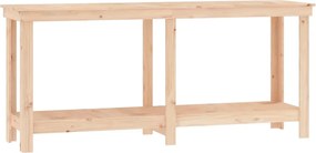 vidaXL Banc de lucru, 180x50x80 cm, lemn masiv pin