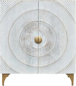 Dulap design vintage GOLDEN SUNSET 120cm Mango alb