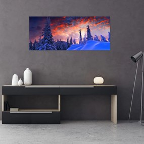 Tablou - Amurg dev iarnă (120x50 cm)