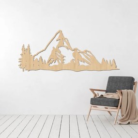 SENTOP | Pictură pe lemn Panoramă montană – Decorațiune murală modernă din lemn | TANA