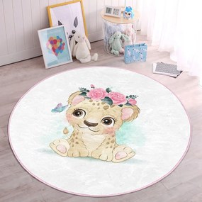 Covor pentru copii alb ø 80 cm Comfort – Mila Home