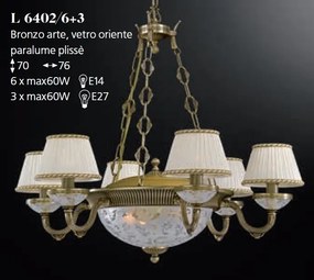 Candelabru din alama 6 brate design italian 6402