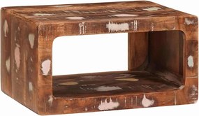 vidaXL Noptieră Maro 45 x 30 x 24 cm Lemn recuperat masiv