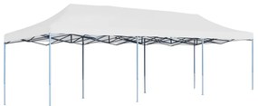 vidaXL Cort de petrecere pliabil, alb, 3 x 9 m
