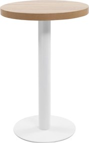 vidaXL Masă de bistro, maro deschis, 50 cm, MDF
