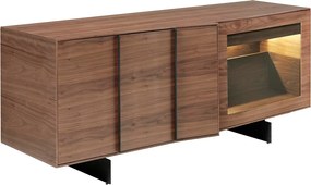 Comoda moderna cu design original si iluminat LED Wood