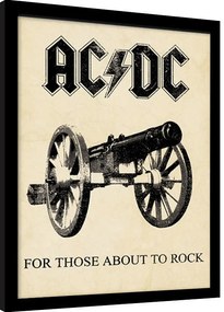 Poster înrămat AC/DC - for those about to rock