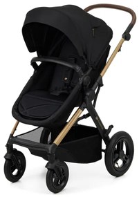 Cărucior de copii combinat 3 în 1 KINDERKRAFT MOOV 2 AIR Pure black + scaun auto MINK PRO