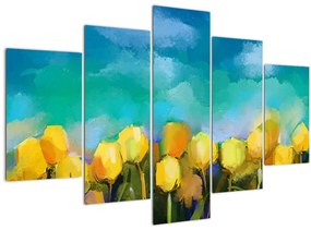 Tablou - Lalele galbene (150x105 cm)