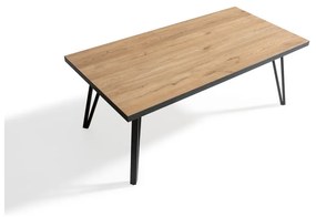 Măsuță de cafea cu blat cu aspect de lemn de stejar 60x120 cm Sindi – Marckeric