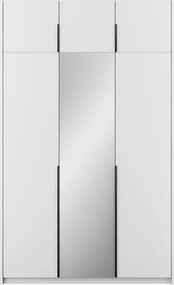 Dulap Alera III with Top – Hinged – cu oglindă – 148x58x250 cm – Alb – Alera III with Top Cabinet – Hinged Dulap – Varianta 1
