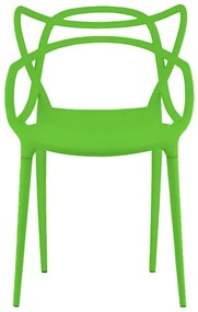 Set 4 bucati scaune din plastic KATO verzi