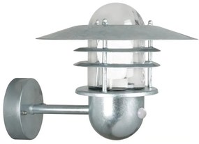 Nordlux - Agger, aplica de perete pentru exterior cu senzor, 1xE27/60W/230V, IP54, argintie