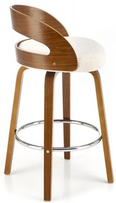 Scaun de bar H110 crem/nuc