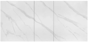 Masa extensibila Platan marmura alba/negru L140-180 cm