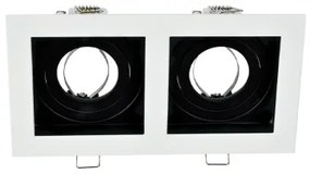 Spot incastrat orientabil GU10 92EL110SQ2/WHBK Elmark