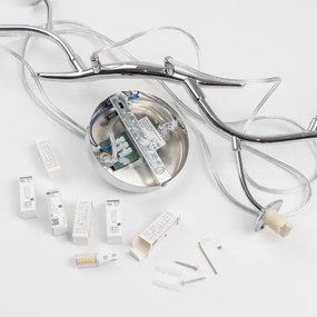 Lustră LED pe cablu Brilagi MISTEL 6xG9/3W/230V crom lucios/fumuriu