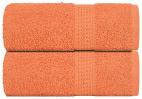vidaXL Prosoape de baie 2 buc. FROGN portocalii 30x30 cm 100% bumbac