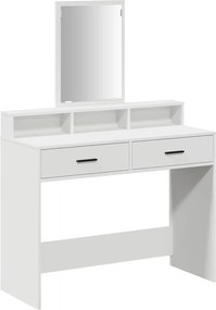 vidaXL Masă de Machiaj cu sertar Alb 100 x 41 x 140 cm Lemn compozit