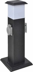 vidaXL Priză de alimentare cu lamă, pentru grădină, de culoare negru