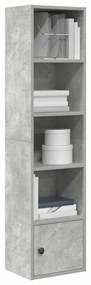 vidaXL Bibliotecă, gri beton, 31x24x127 cm, lemn prelucrat