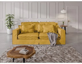 Canapea galbenă 236 cm Nora – Ropez