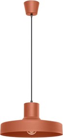 Lustră portocalie cu abajur din metal Vito – Sollux