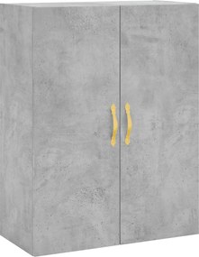 vidaXL Dulap cu montaj pe perete, gri beton, 69,5x34x90 cm