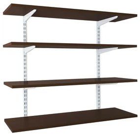Raft modular cu 4 polite, 100x25x150 cm, PAL Wenge