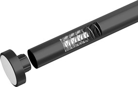 Tijă telescopică pentru baie Wenko Luz, lungime 110-185 cm, negru