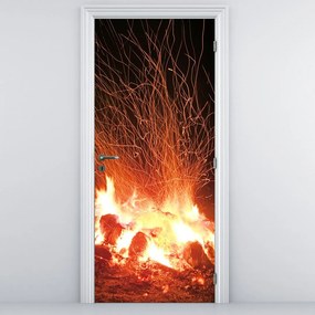 Fototapet pentru ușă - Foc (95x205cm)