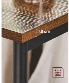 Masuta Cafea, Vintage Maro Si Negru, 34 X 58 X 30 Cm