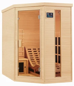 Infračervená sauna/ tepelná kabína Esbjerg s triplexným vykurovacím systémom a drevom Hemlock