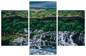 Tablou cu cascade în natură (90x60 cm)