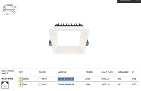 Spot LED incastrabil design tehnic Okno alb 17x17cm 3000K