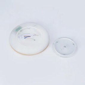 Brilagi - Corp de iluminat LED pentru baie ULTRA SLIM, 12W, 230V, Ø 22,5 cm, auriu, IP54