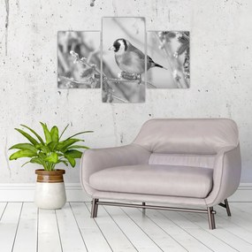 Tablou - O pasăre în timpul iernii (90x60 cm)