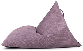 Fotoliu bean bag mov cu tapițerie din catifea reiată Razzmatazz – SLOWDOWN