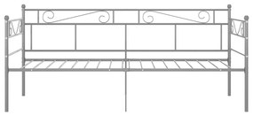 Cadru pat canapea, gri, 90x200 cm, metal Gri