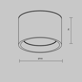 Spot LED aplicat cu protectie IP44 Hydra D-10,5cm auriu