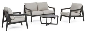Set 4 piese pentru exterior design modern Sirenus gri carbune