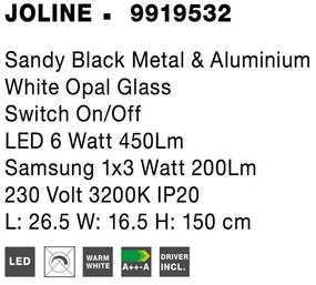 Lampadar, Lampa de podea cu reader LED JOLINE NVL-9919532