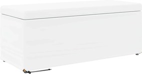 vidaXL Taburet Alb Piele ecologică și lemn stratificat